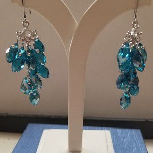 Sterling Silver Earring w/ Crystals